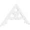 Ekena Millwork Pitch Brontes Architectural Grade PVC Gable Pediment, 60"W x 30"H x 1"P (12/12) GPP060X030X100BRO - alternate 1